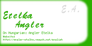 etelka angler business card